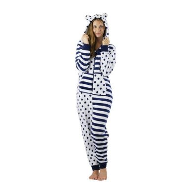 See more information about the Ladies Spot/Stripe Coral Fleece Onesie